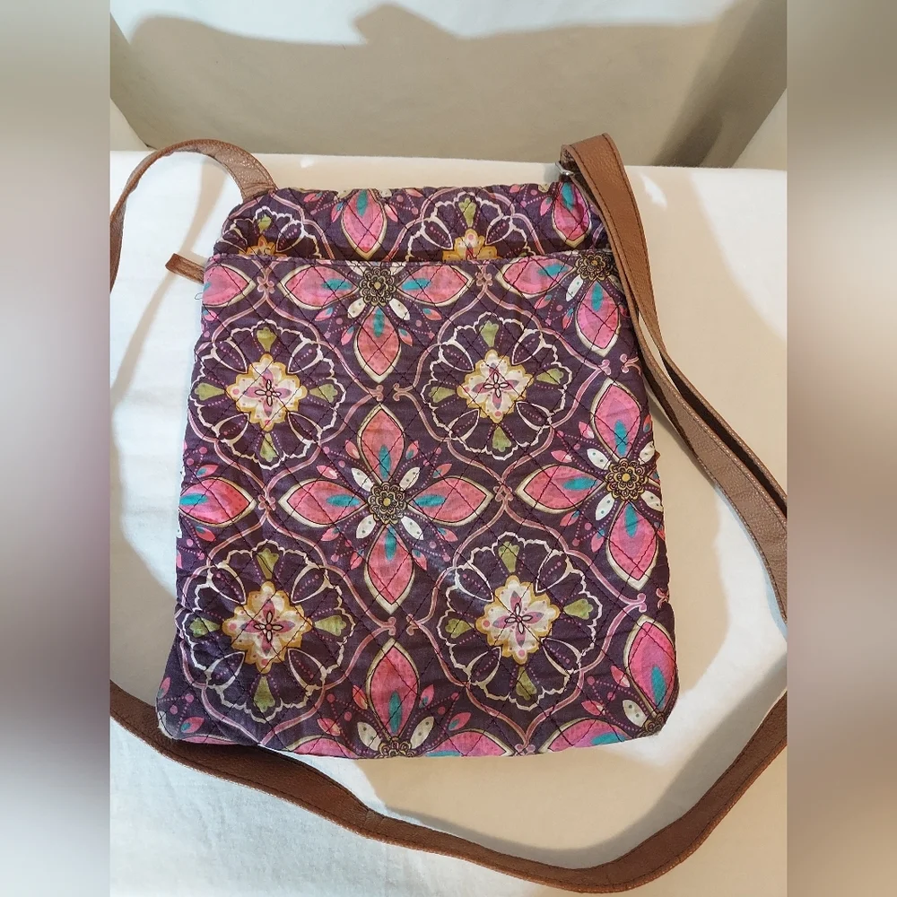 Stone Mountain Accessories Floral Crossbody Bag - Pink and Purple #travel
